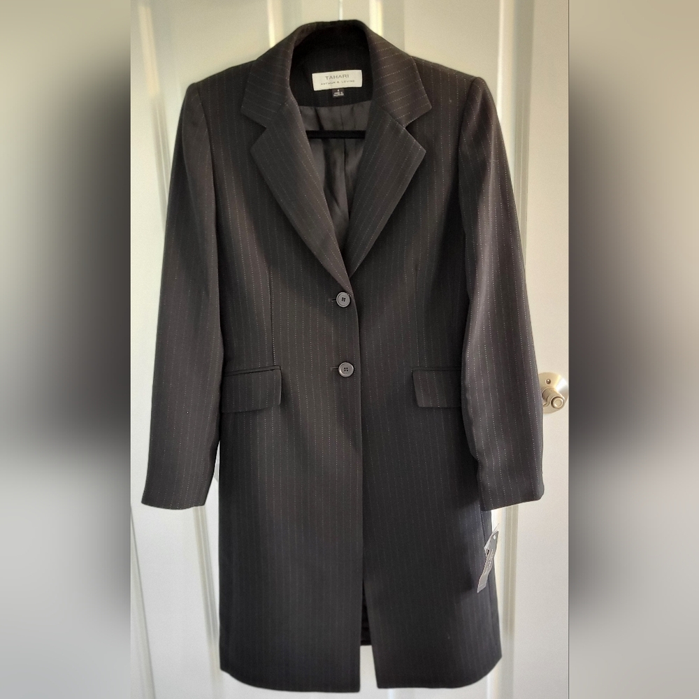 Tahari Pinstripe Jacket